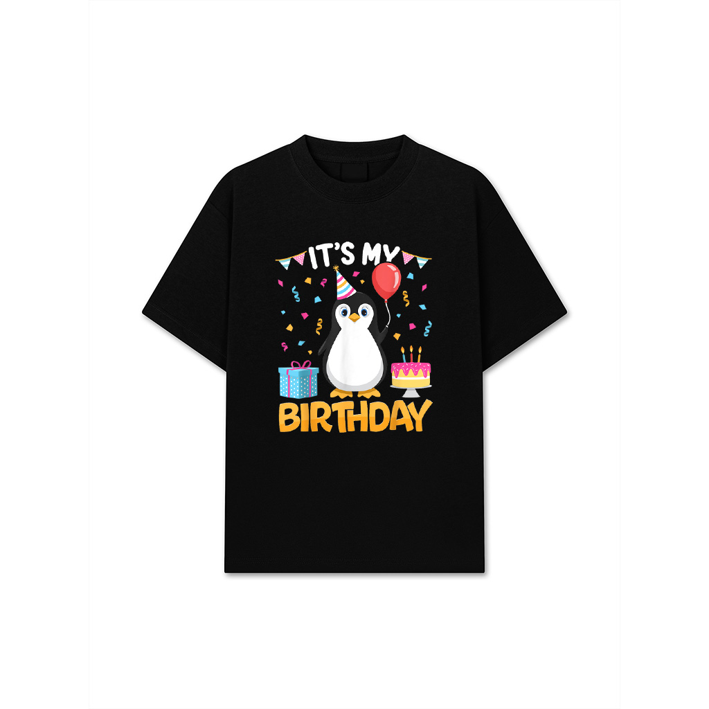 Its My Birthday Penguin Bday Party Anniversary T-Shirt