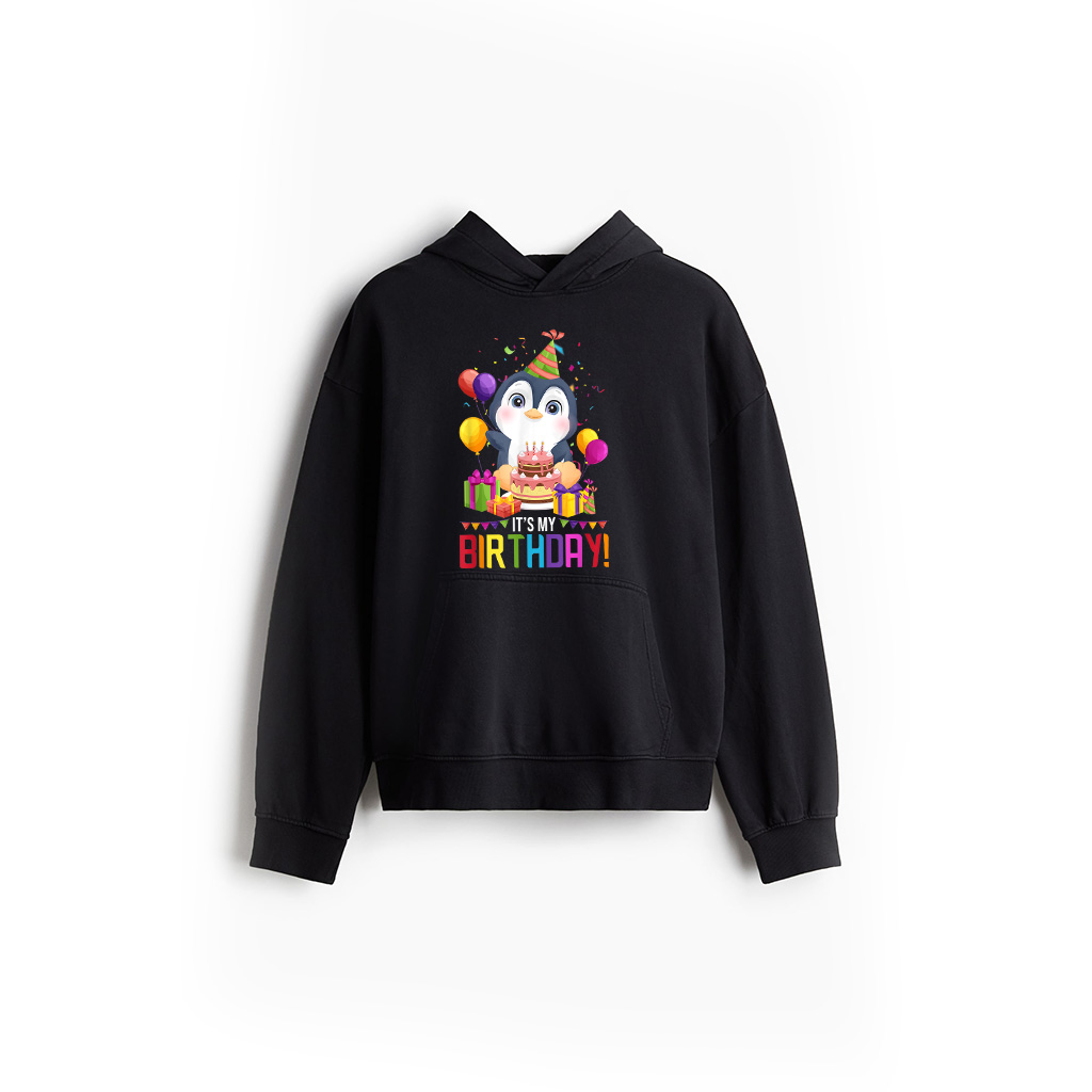 It's My Birthday Shirt For Women Girls Penguin Birthday Gift Hoodie