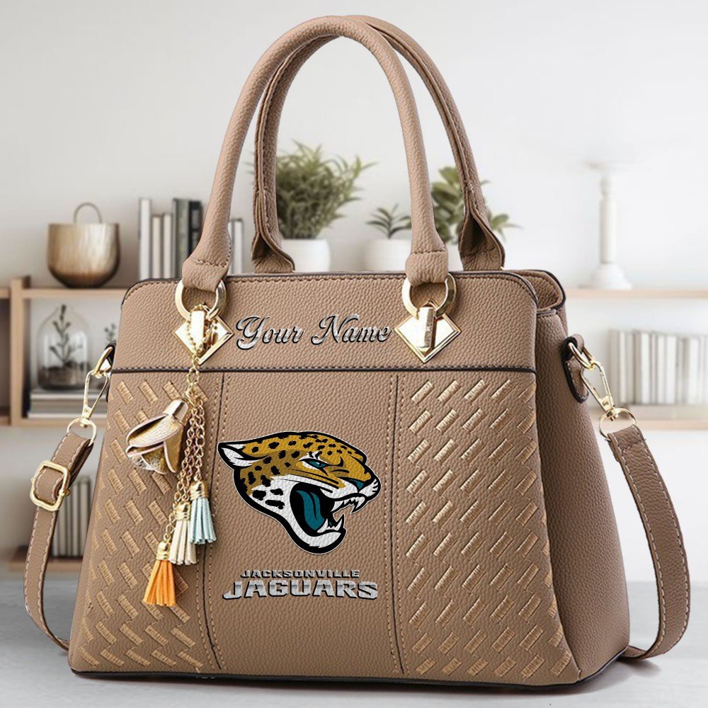 Jacksonville Jaguars Deluxe Handbag For Women Custom Name 2025 Versions, Sport Deluxe Handbag