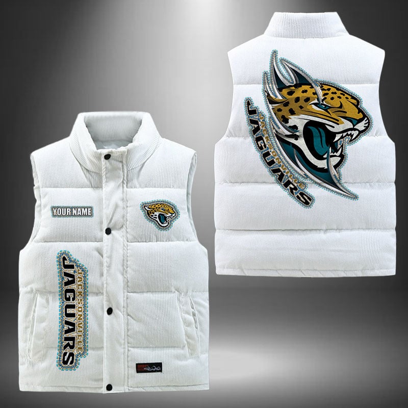 Jacksonville Jaguars NFL Personalized Puffer Jacket For Fan