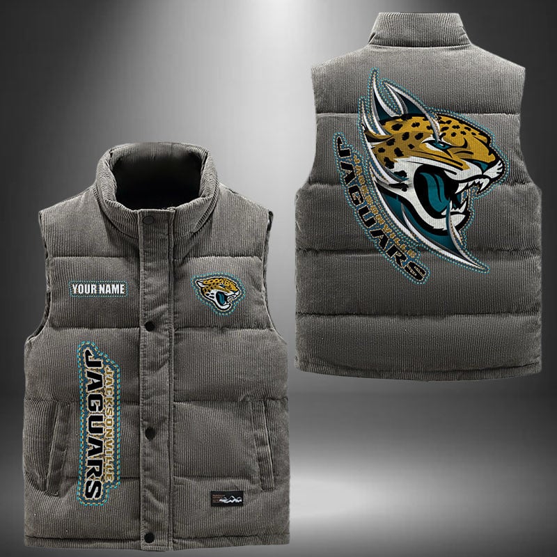 Jacksonville Jaguars NFL Personalized Puffer Jacket For Fan