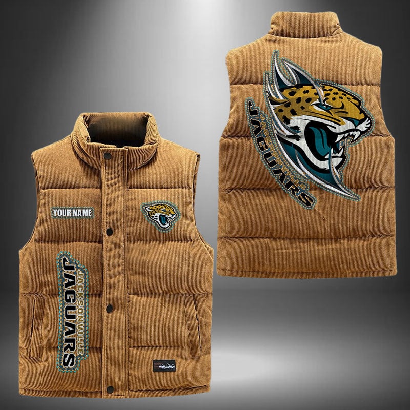 Jacksonville Jaguars NFL Personalized Puffer Jacket For Fan