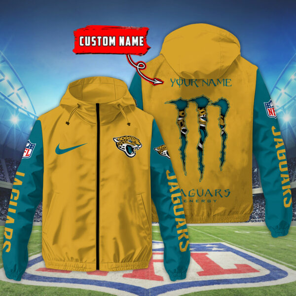 Jacksonville Jaguars NFL Personalized Style Windbreaker Jacket For Fans