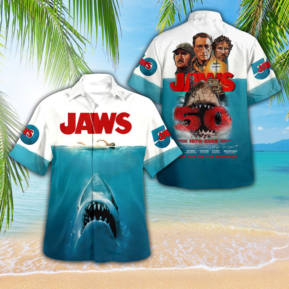 Jaws 3D Hawaiian Shirt GCL1030