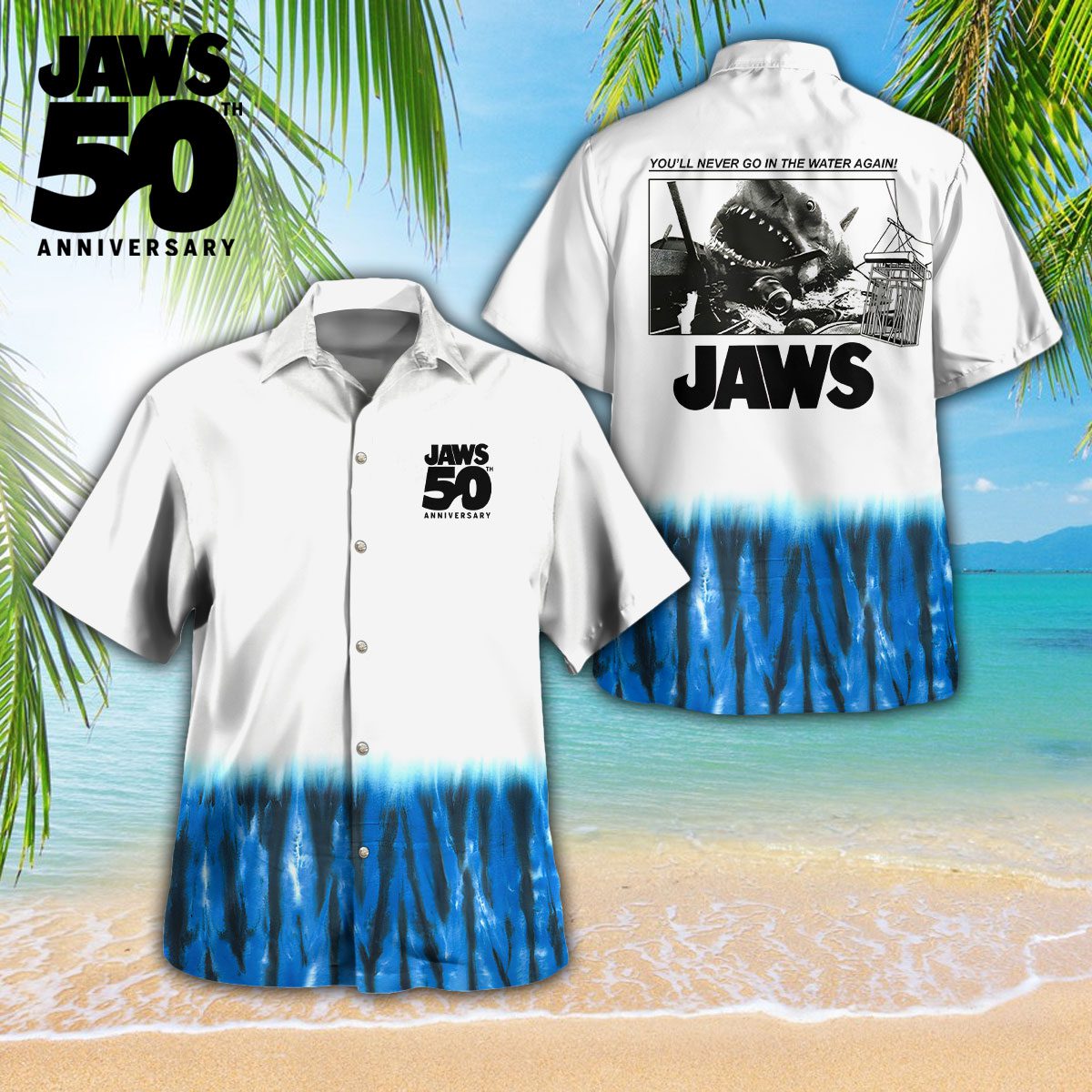 Jaws 3D Hawaiian Shirt GCL1081