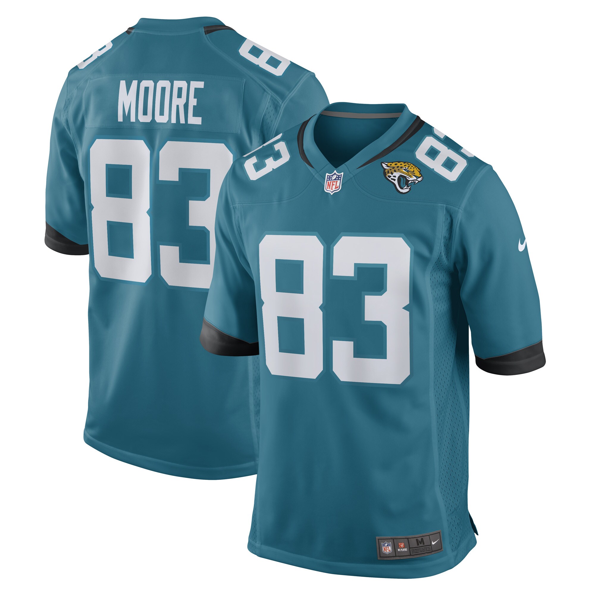 Jaylon Moore Jacksonville Jaguars Nike Game Player Jersey   Teal