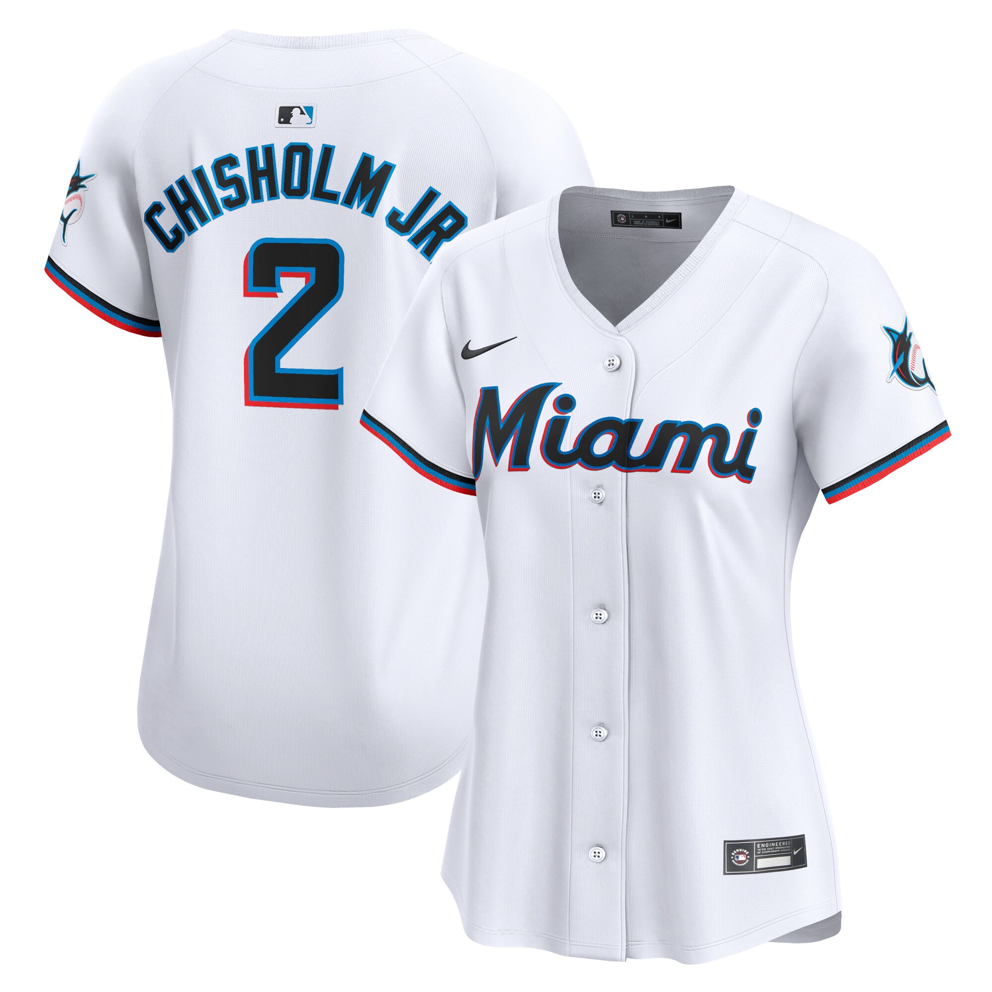 Jazz Chisholm Jr Miami Marlins Nike Womens Home Limited Player Jersey - White
