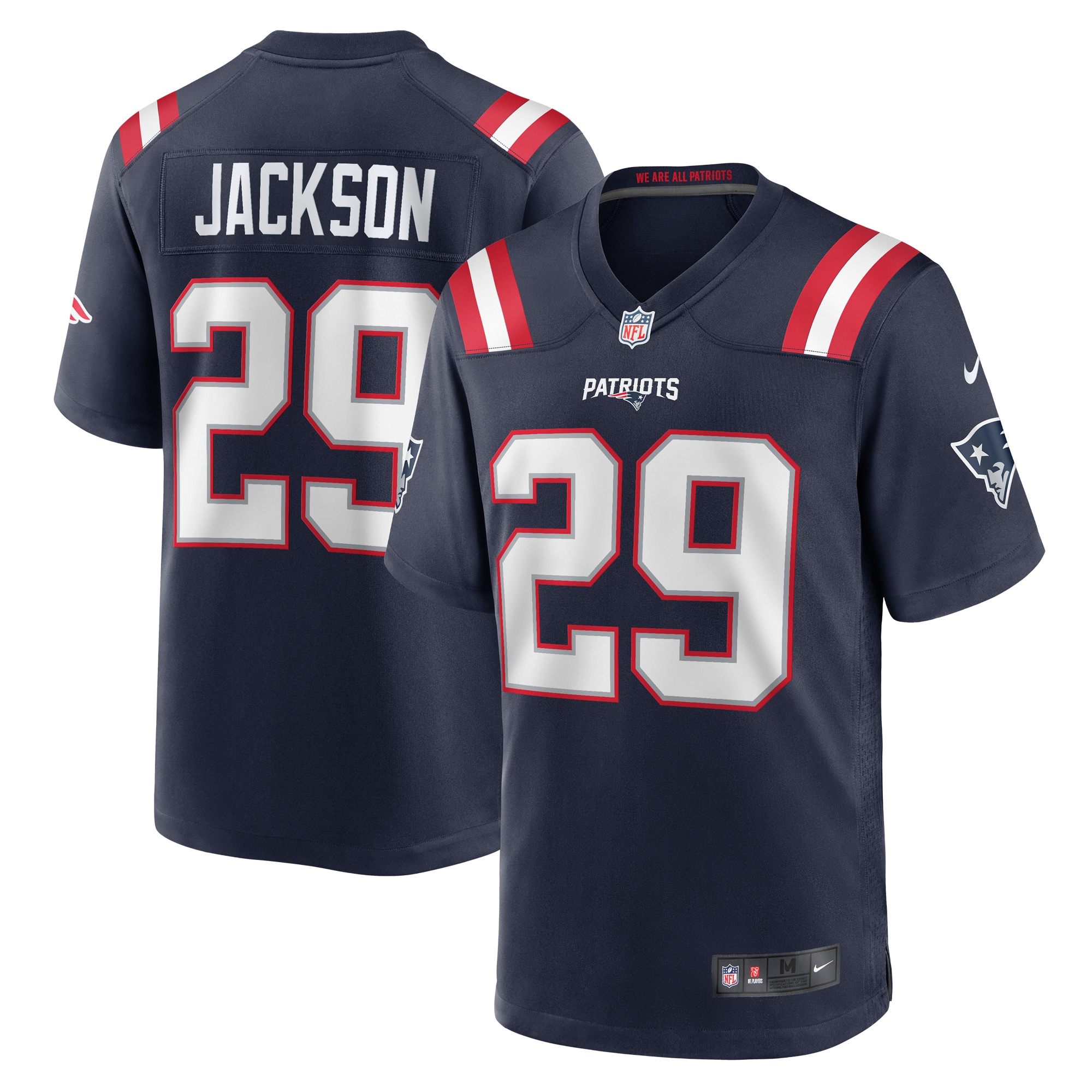 JC Jackson New England Patriots Nike Game Jersey   Navy