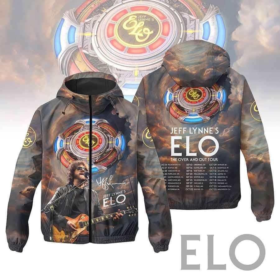 Jeff Lynne Music Style Windbreaker Jacket