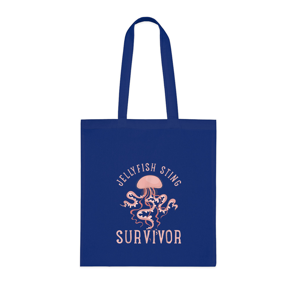 Jellyfish Sting Survivor Funny Aquarist  Jellyfish Tote Bag