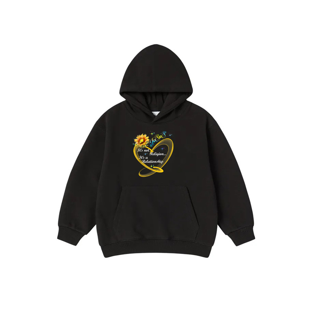 Jesus It's Not A Religion It's A Relationship Sunflower Art Hoodie
