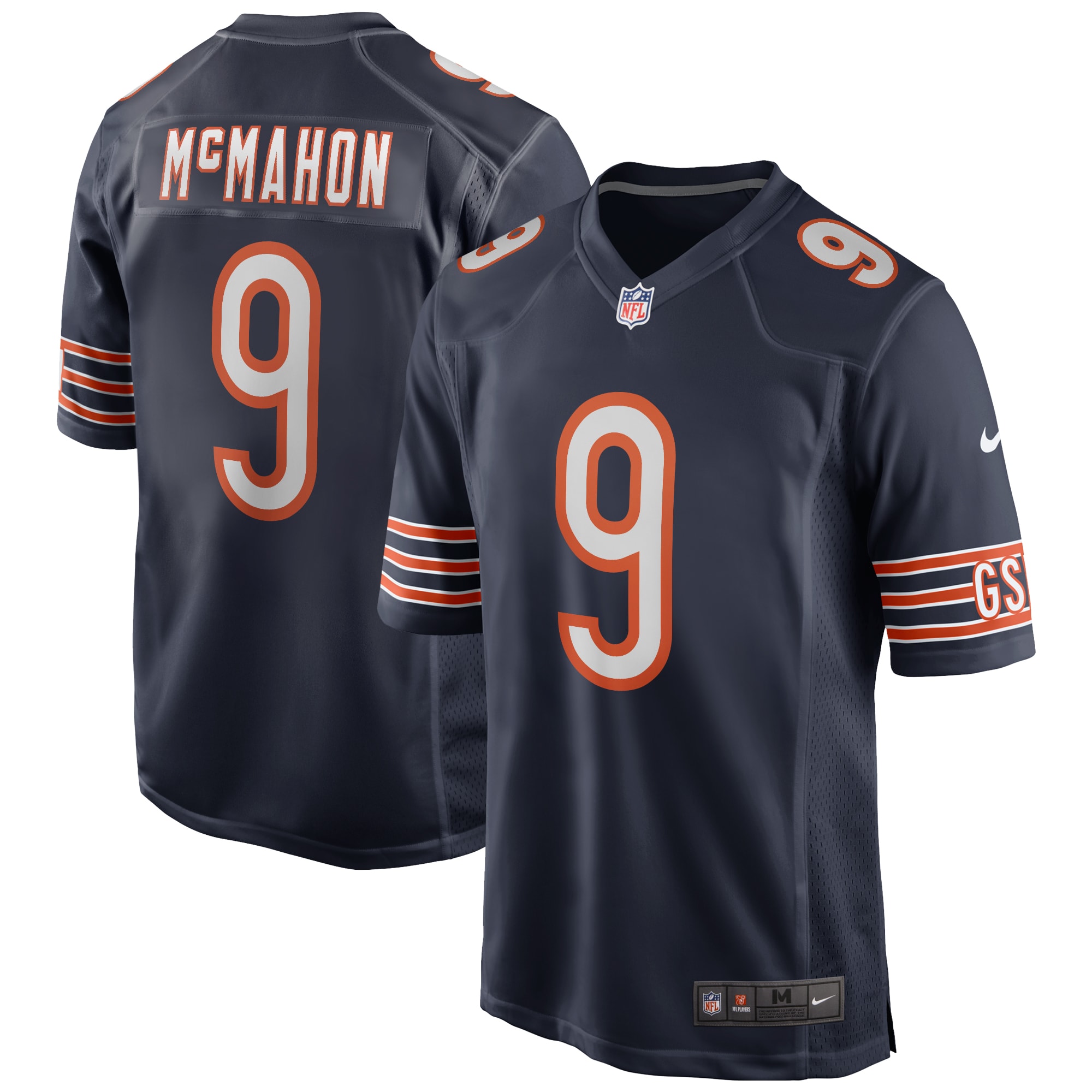 Jim Mcmahon Chicago Bears Nike Game Retired Player Jersey   Navy