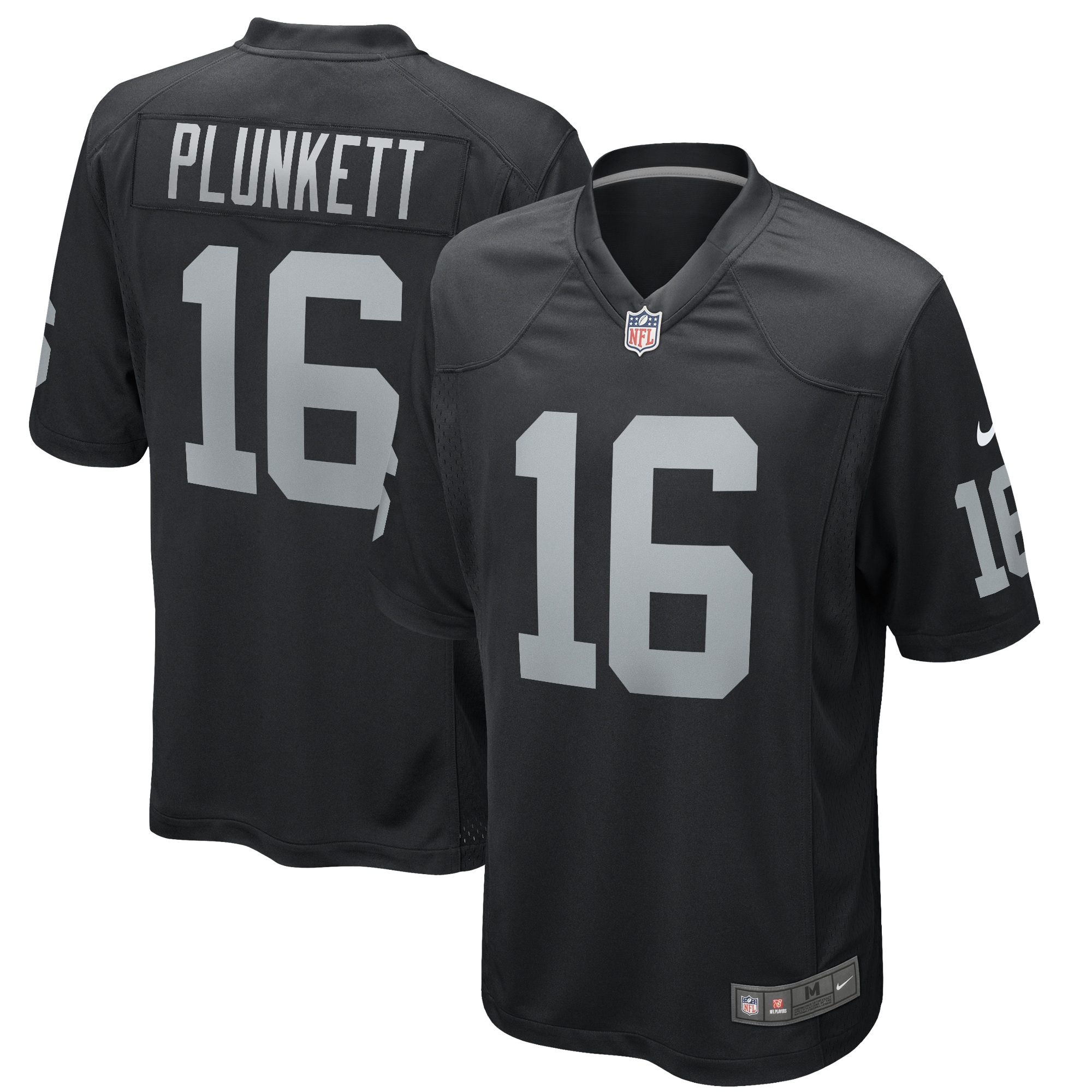 Jim Plunkett Las Vegas Raiders Nike Game Retired Player Jersey   Black
