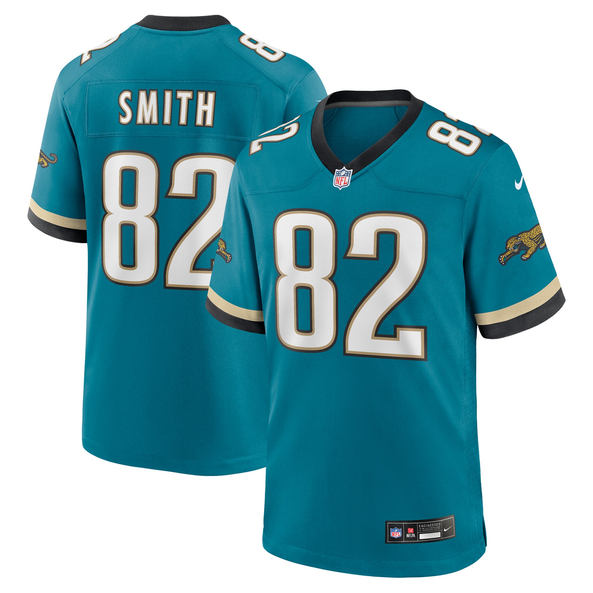 Jimmy Smith Jacksonville Jaguars Nike Prowler Throwback Retired Player Game Jersey   Teal