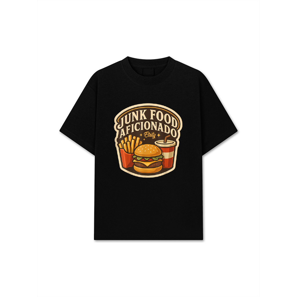 Junk Food Aficionado Lover Fast Food Owner Retro Vintage T-Shirt