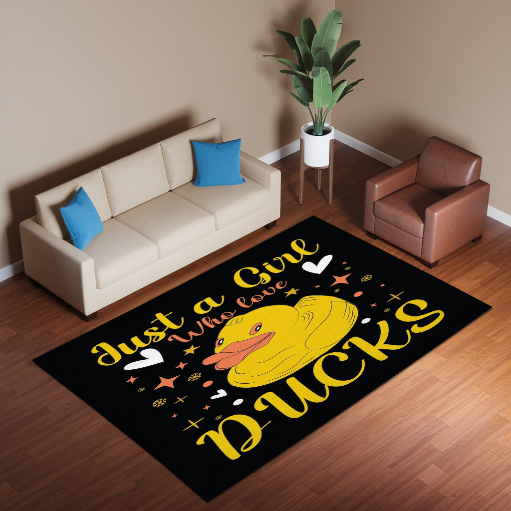 Just A Girl Who Love Ducks Rug