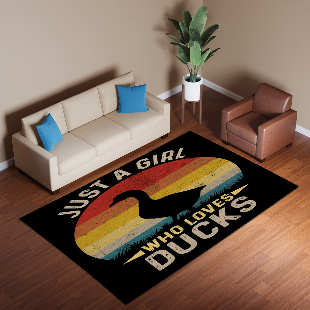 Just A Girl Who Loves Ducks Rug