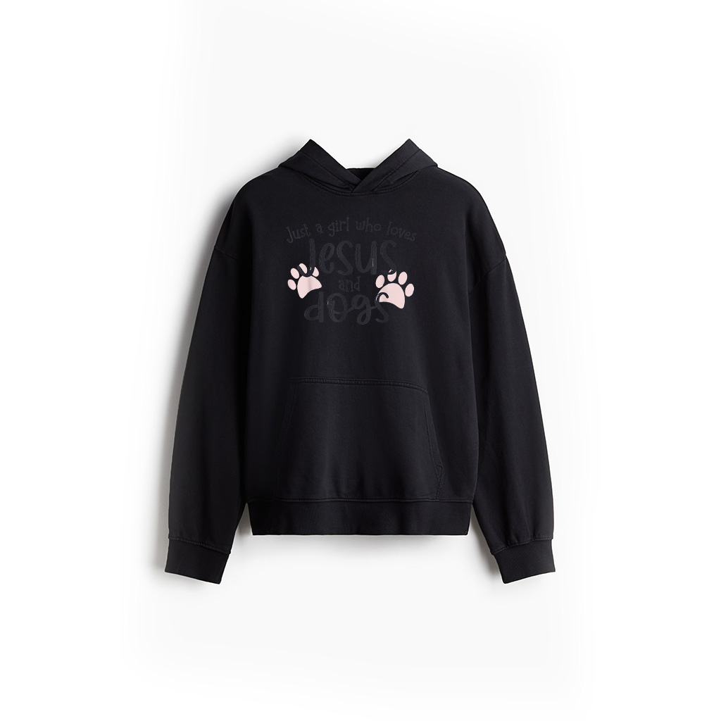 Just A Girl Who Loves Jesus And Dogs Hoodie