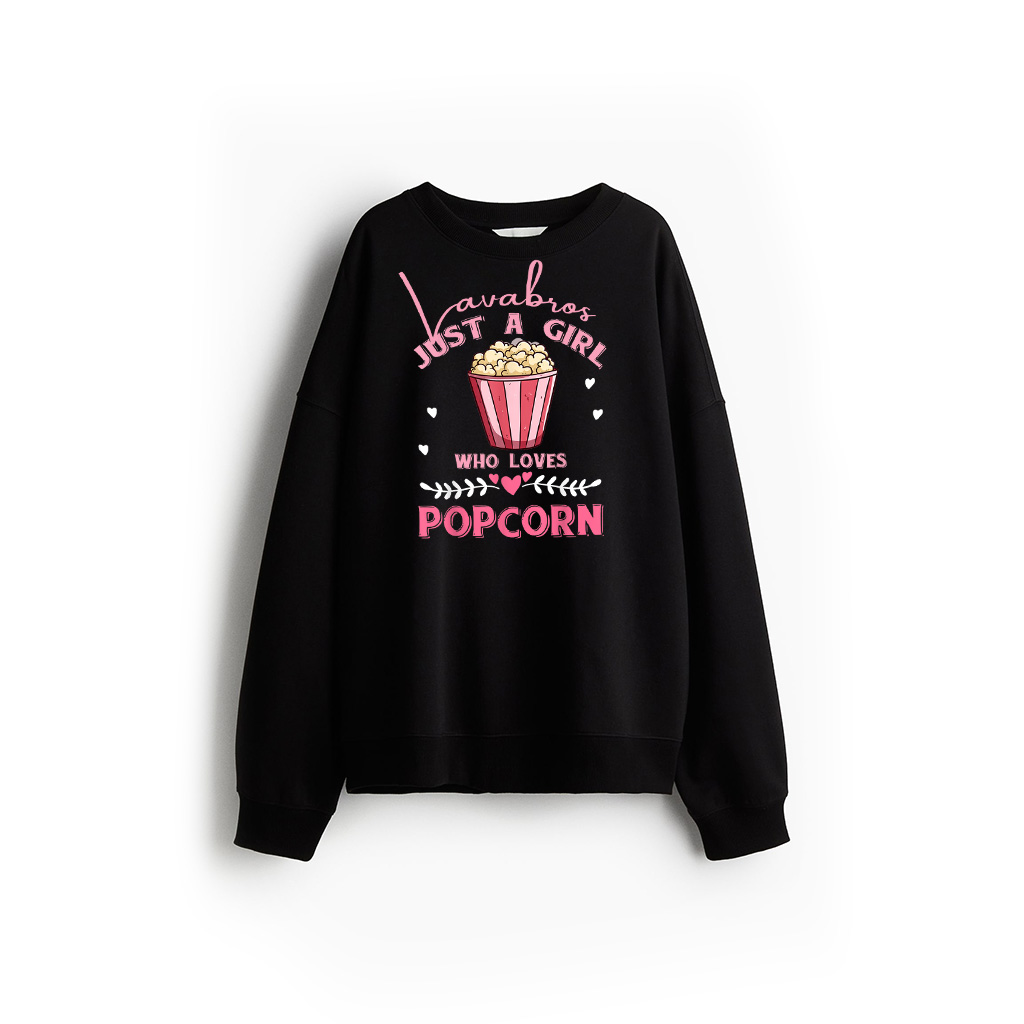 Just A Girl Who Loves Popcorn Sweatshirt