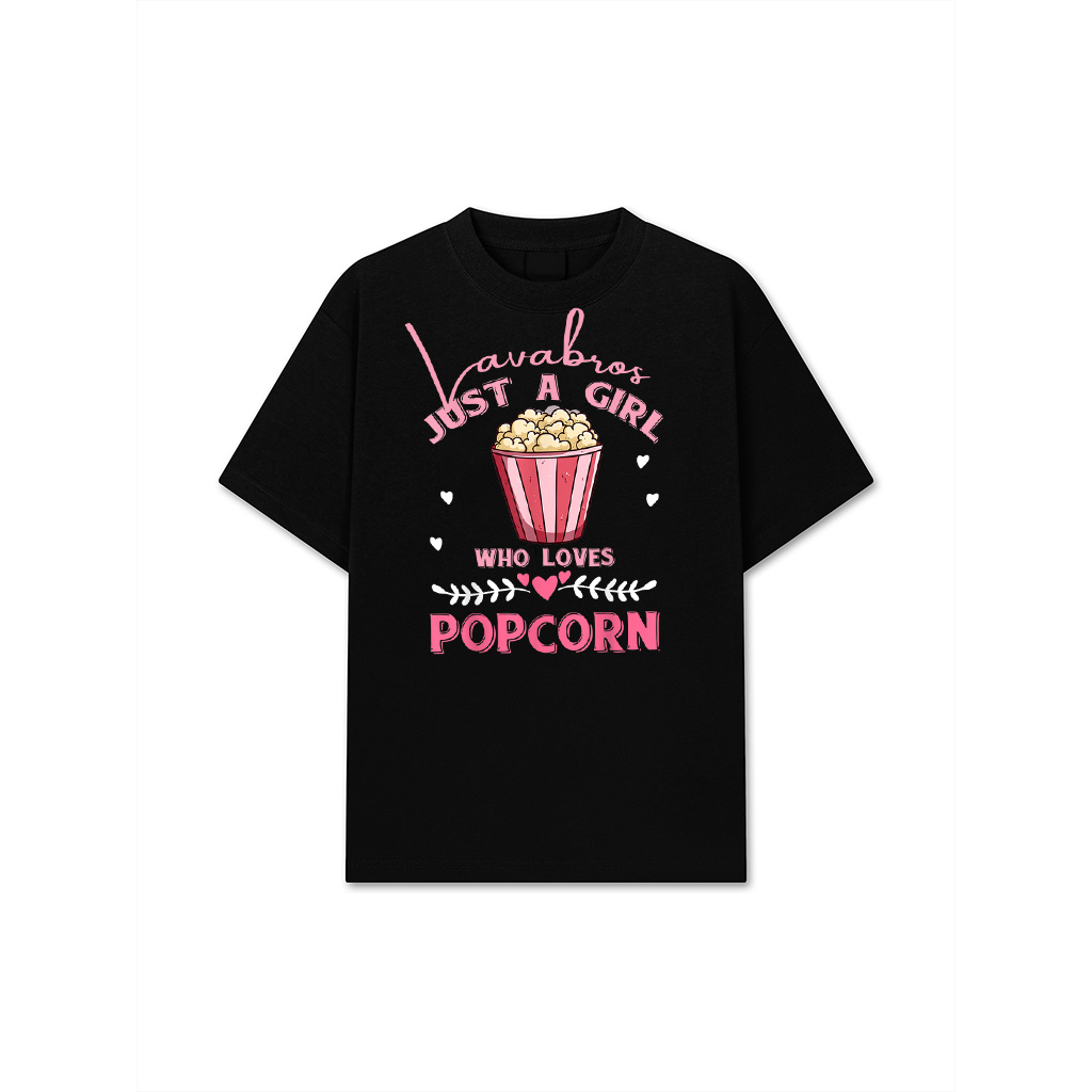 Just A Girl Who Loves Popcorn T-Shirt