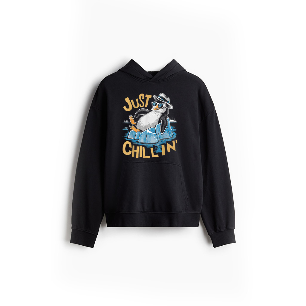 Just Chillin Penguin Hoodie