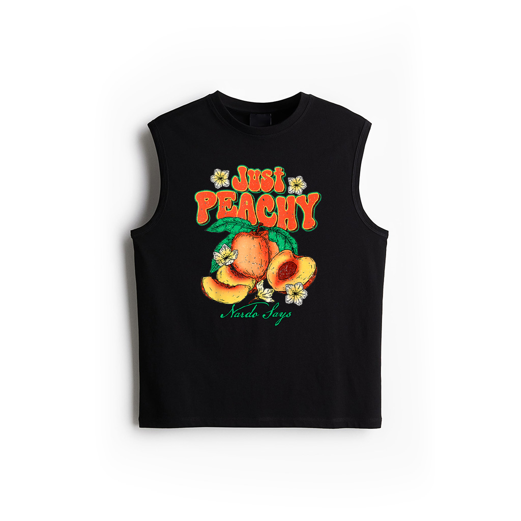 Just Peachy Vintage Summer Peach Tank Top