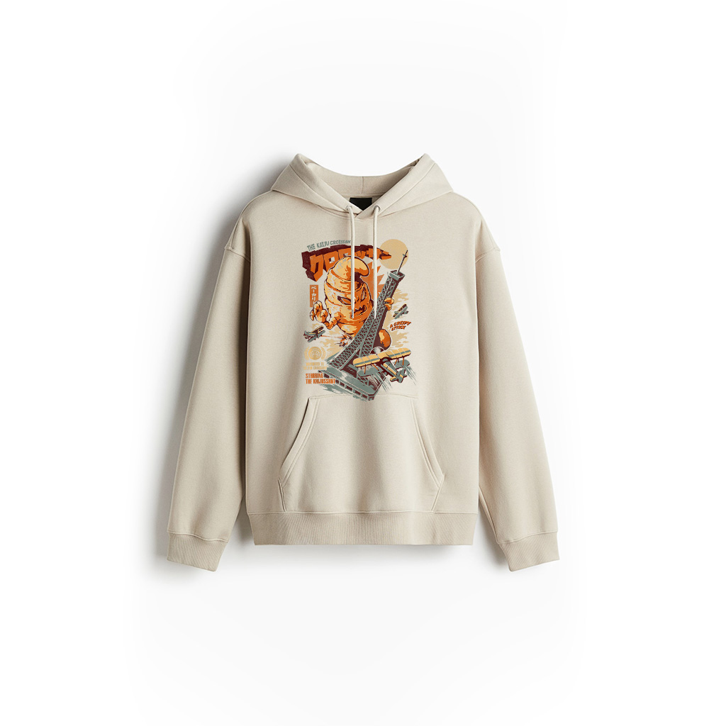 Kaijussant Croissant Monsters Horror Movie Japanese Kaiju Hoodie