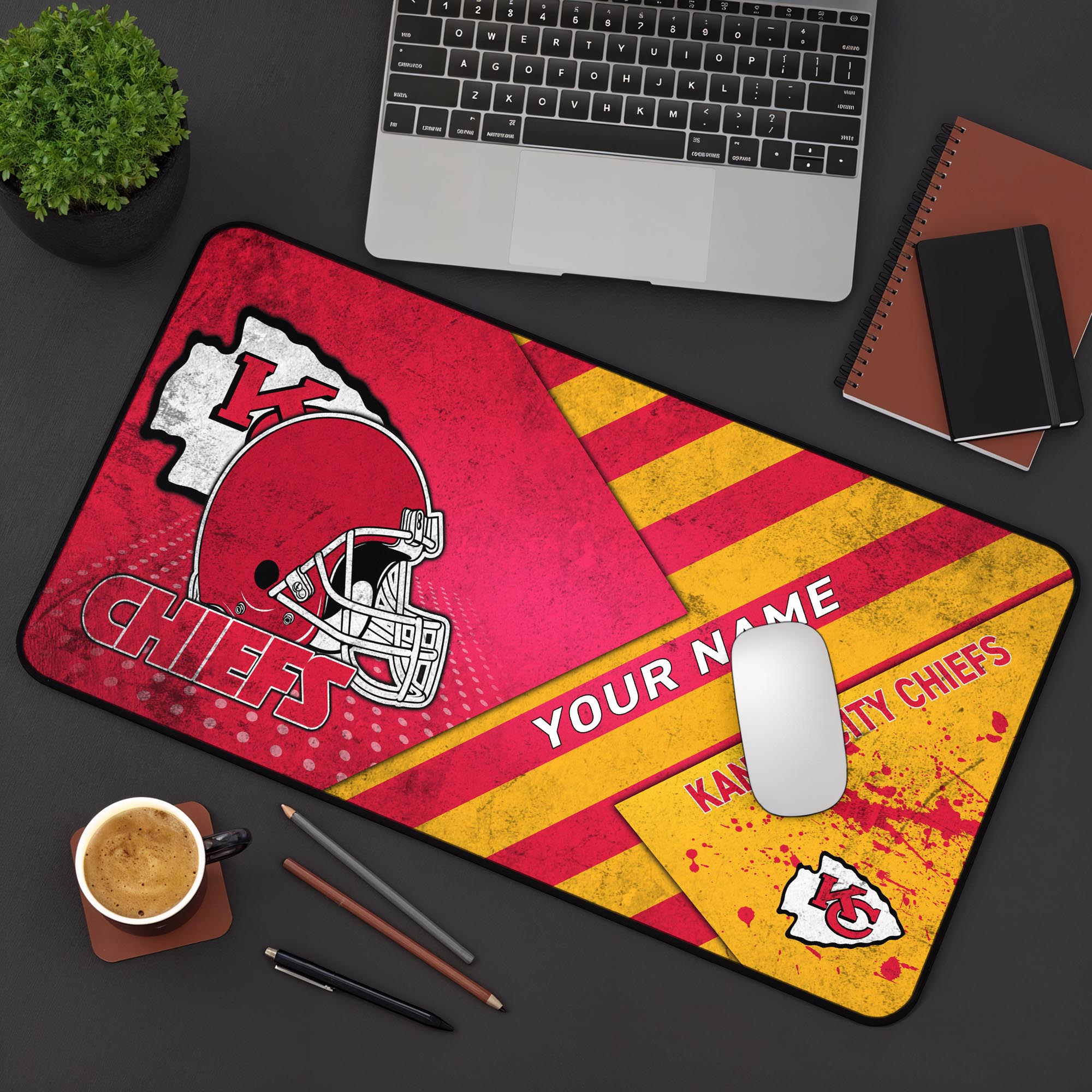 Kansas City Chiefs 2025 Version Mouse Pad Custom Printed, Sport Team Mouse Pad, Sport Gift For Fans