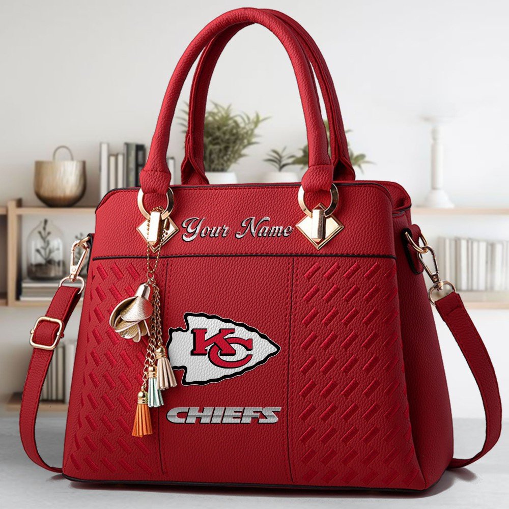 Kansas City Chiefs Deluxe Handbag For Women Custom Name 2025 Versions, Sport Deluxe Handbag