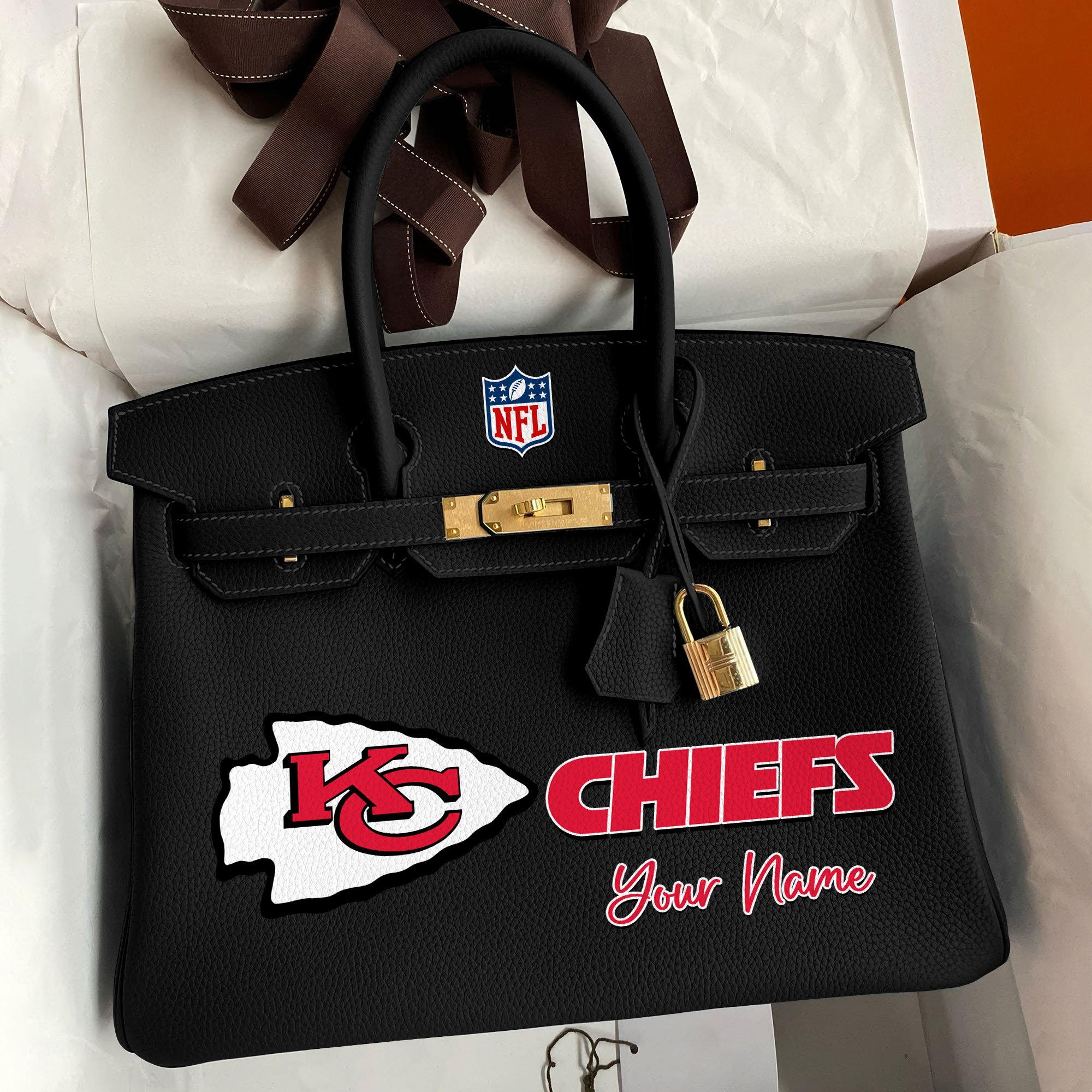 Kansas City Chiefs Deluxe Handbag For Women Custom Your Name 2025 Versions, Sport Deluxe Handbag
