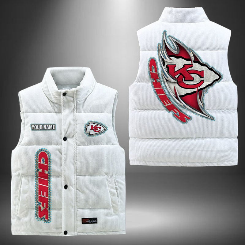 Kansas City Chiefs NFL Personalized Puffer Jacket For Fan