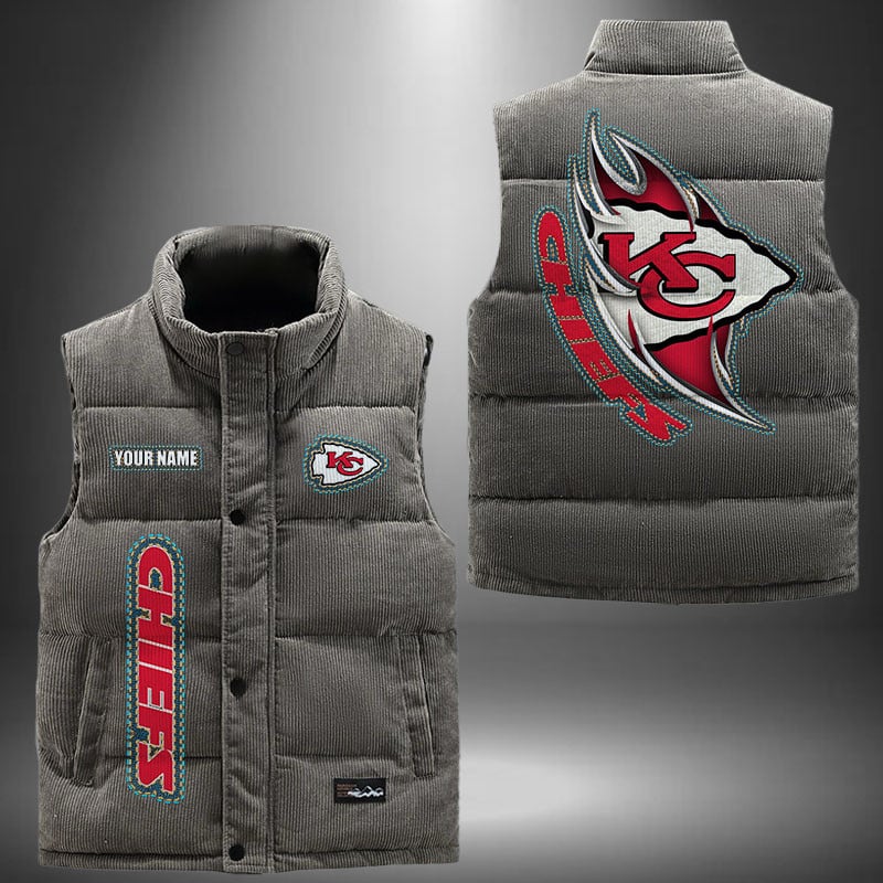 Kansas City Chiefs NFL Personalized Puffer Jacket For Fan