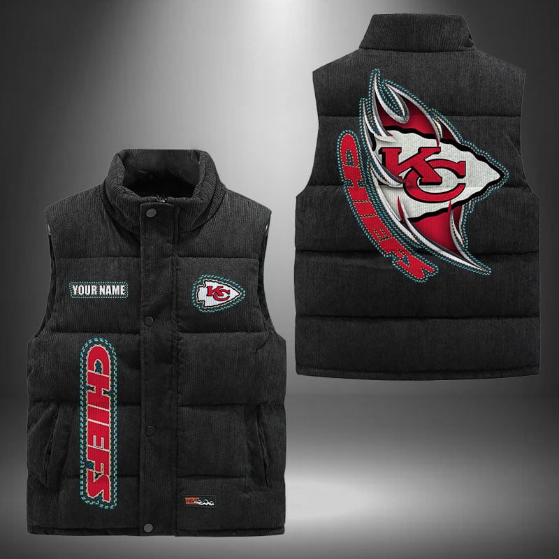 Kansas City Chiefs NFL Personalized Puffer Jacket For Fan