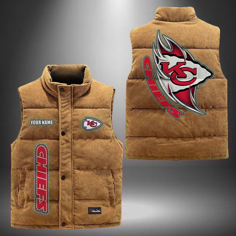 Kansas City Chiefs NFL Personalized Puffer Jacket For Fan