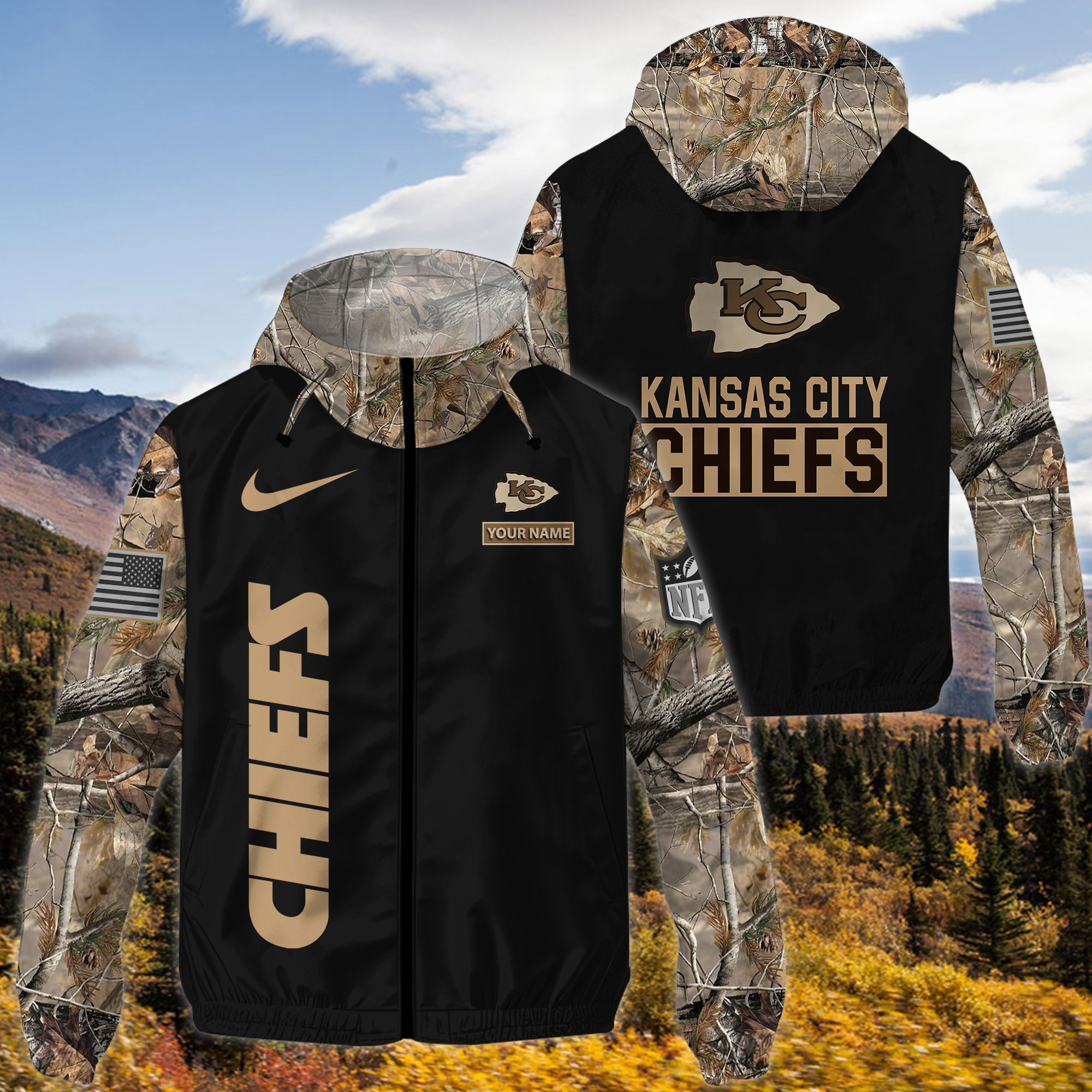 Kansas City Chiefs NFL Personalized Style Windbreaker Jacket For Fans