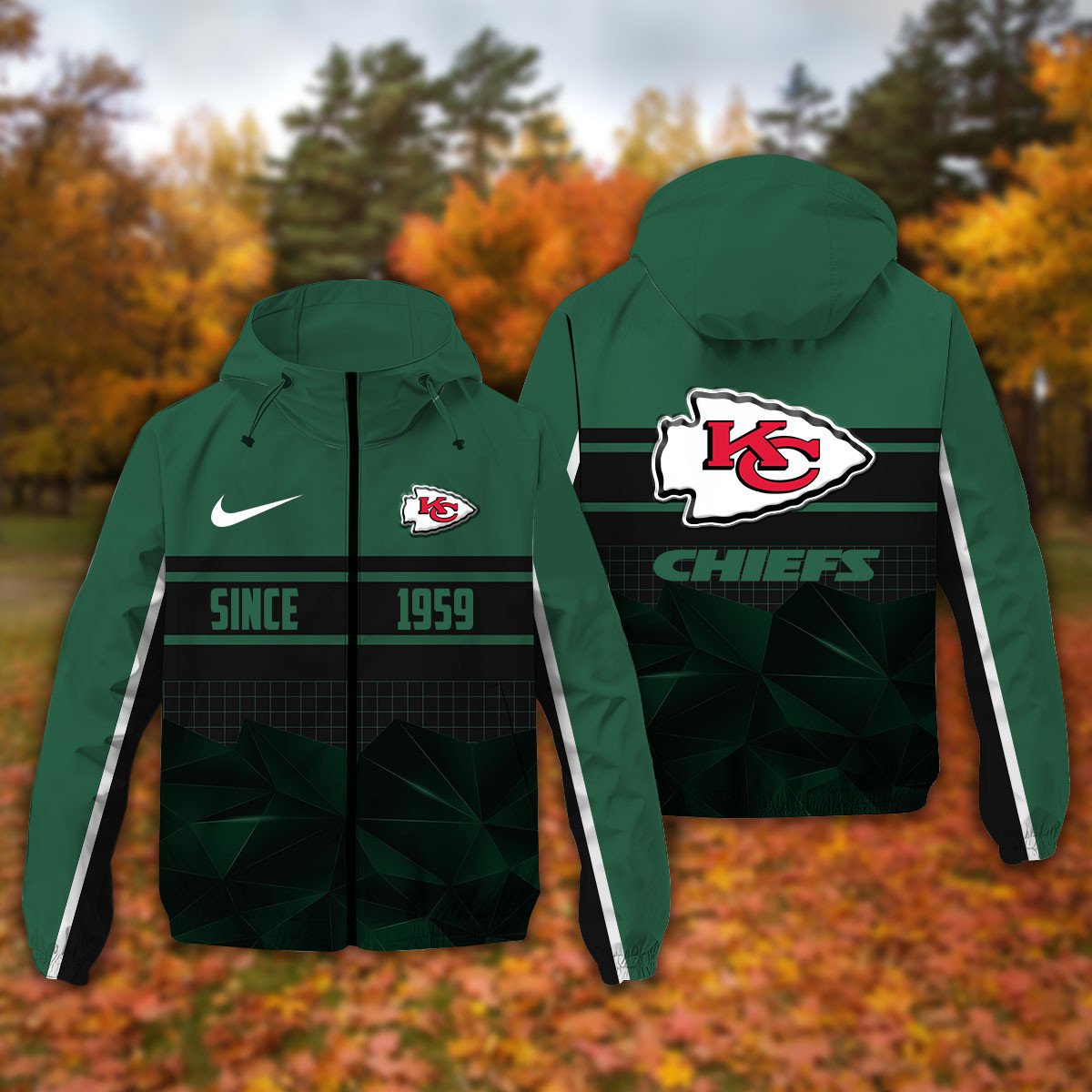 Kansas City Chiefs NFL Personalized Windbreaker Jacket For Fan