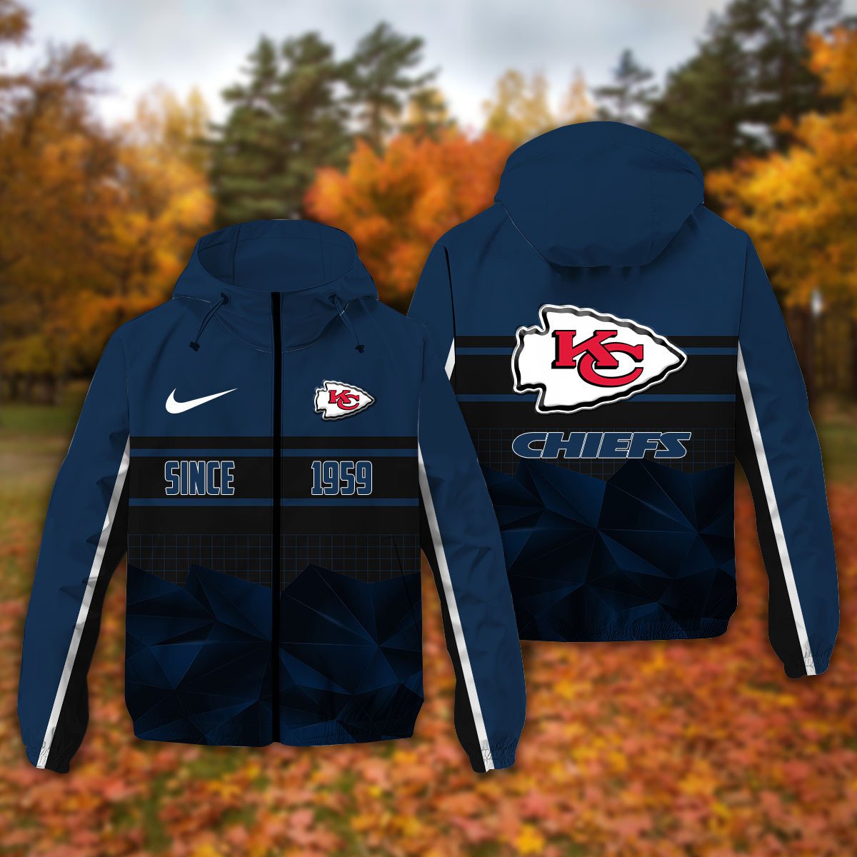 Kansas City Chiefs NFL Personalized Windbreaker Jacket For Fan