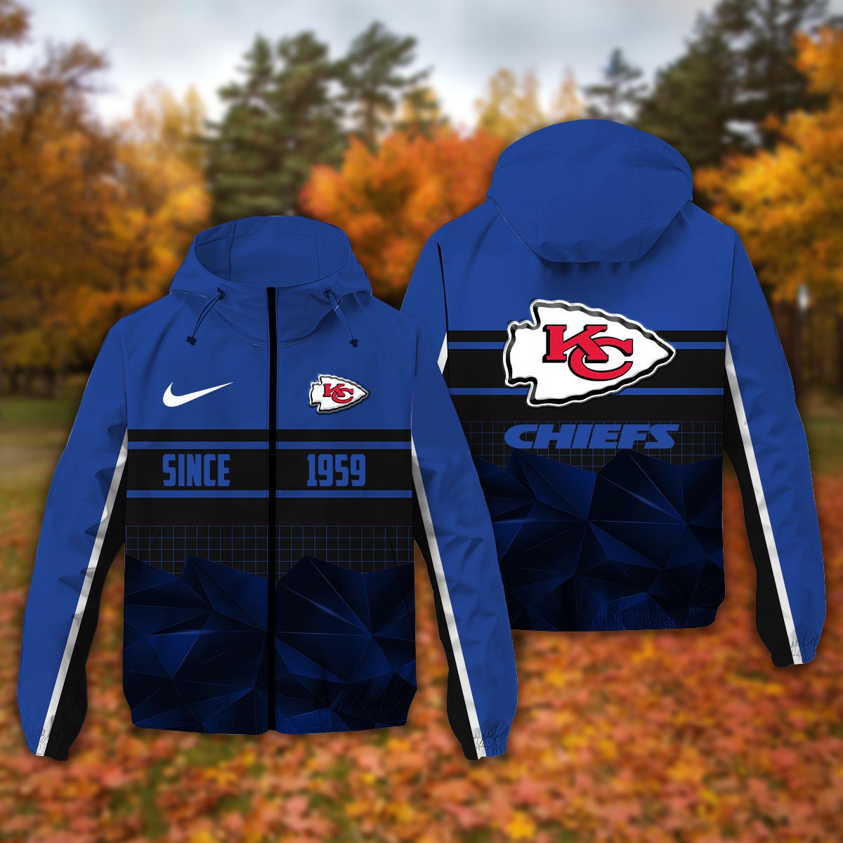 Kansas City Chiefs NFL Personalized Windbreaker Jacket For Fan