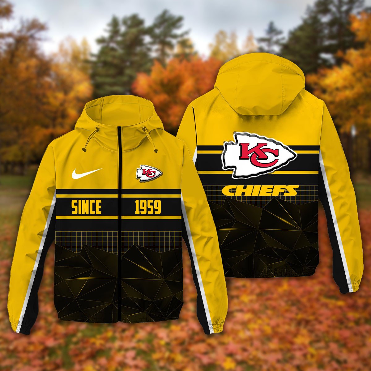 Kansas City Chiefs NFL Personalized Windbreaker Jacket For Fan