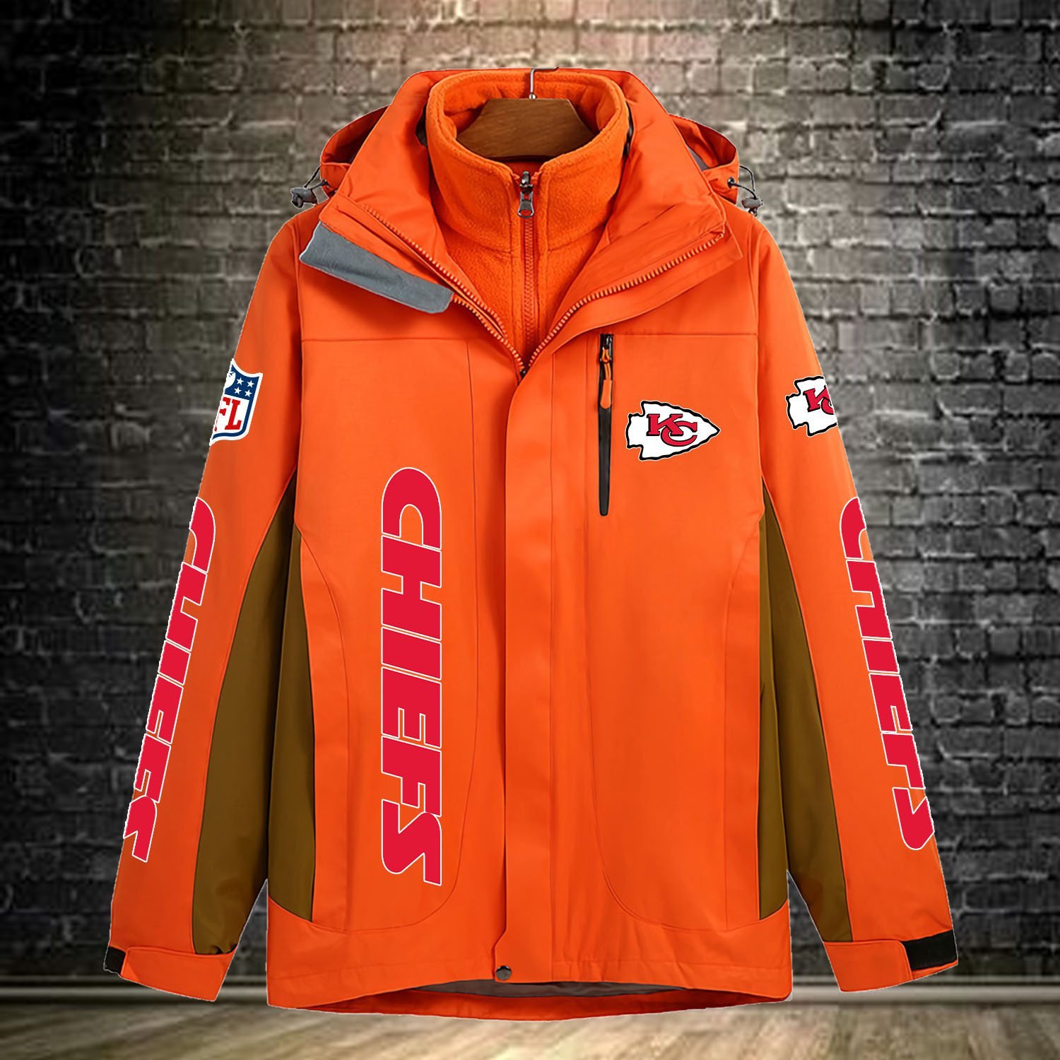 Kansas City Chiefs NFL Personalized Windbreaker Jacket For Fan