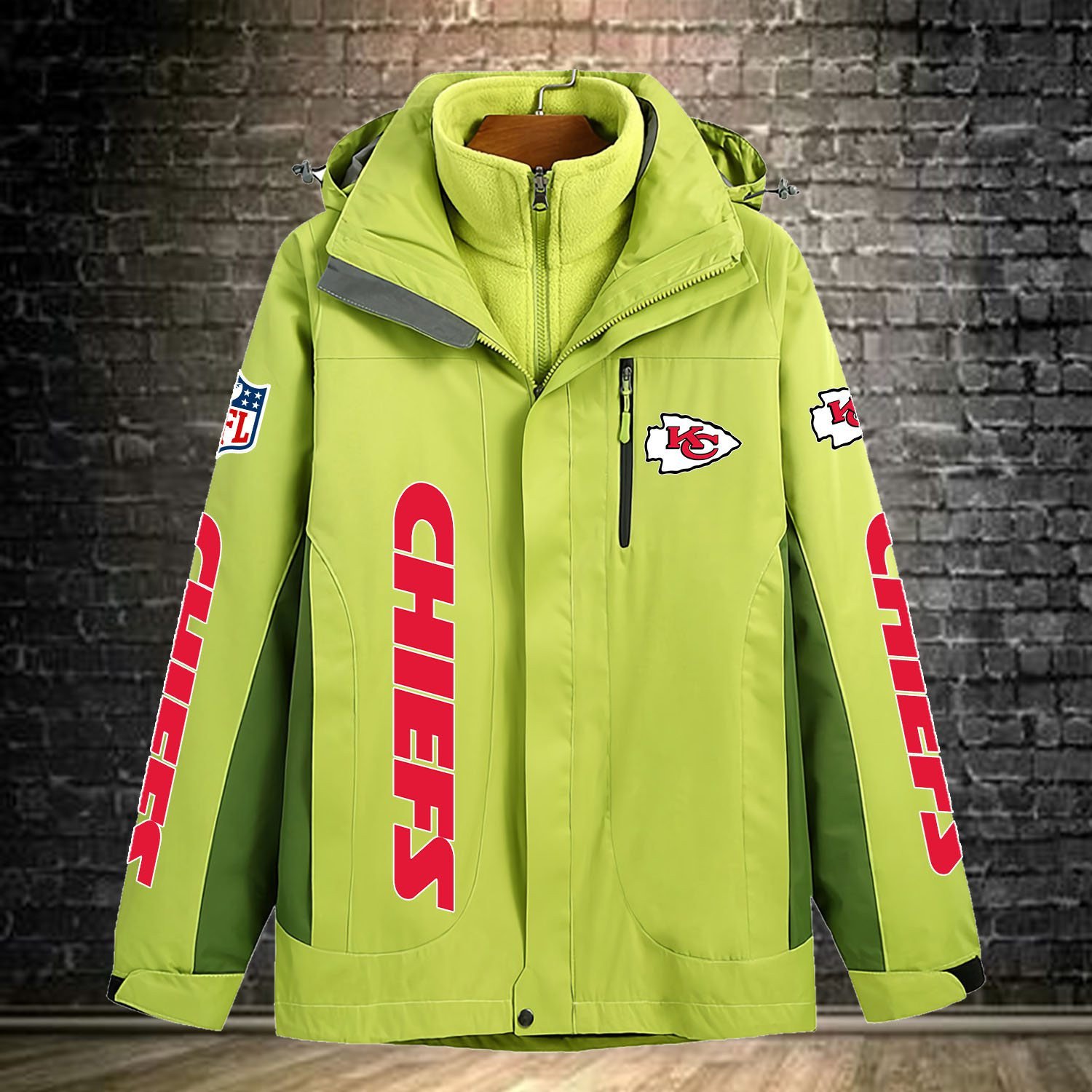 Kansas City Chiefs NFL Personalized Windbreaker Jacket For Fan