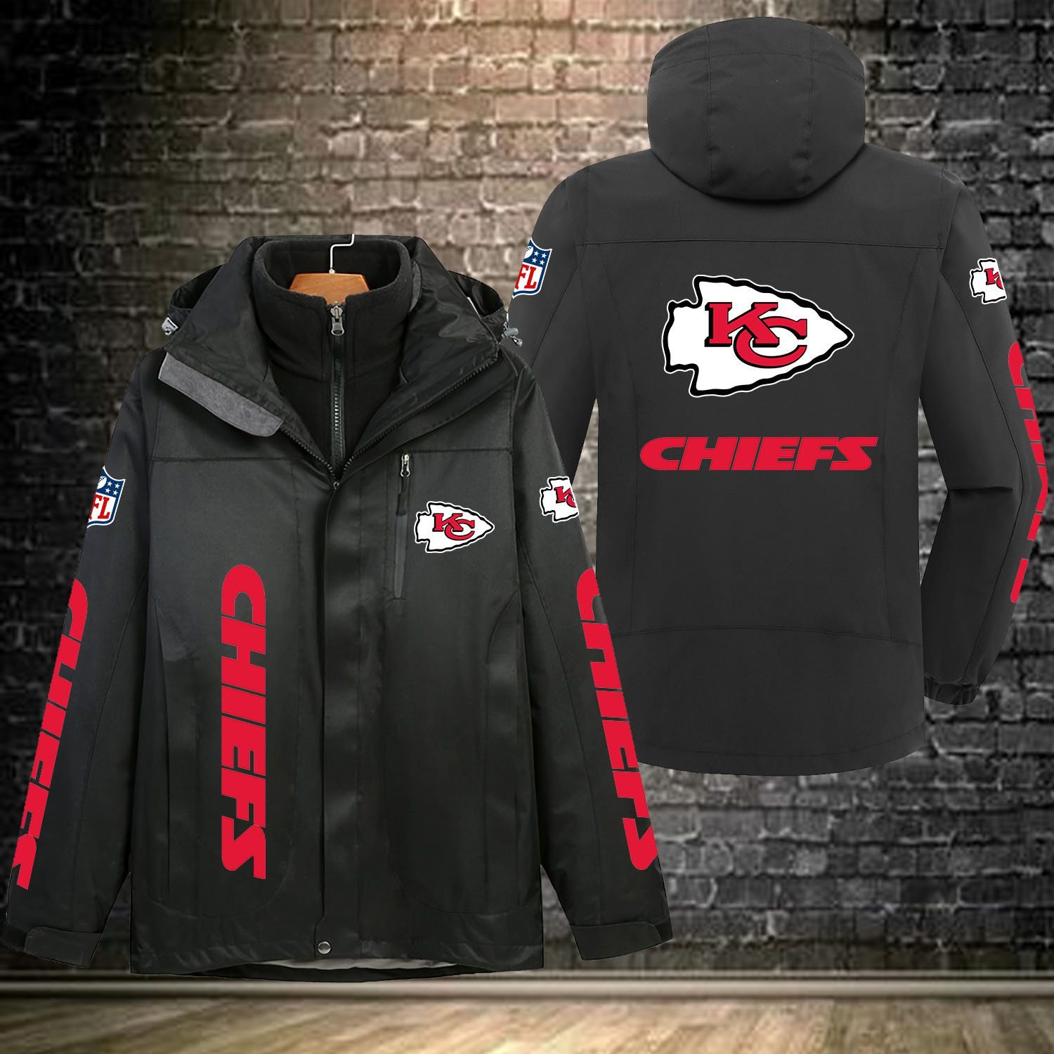 Kansas City Chiefs NFL Personalized Windbreaker Jacket For Fan