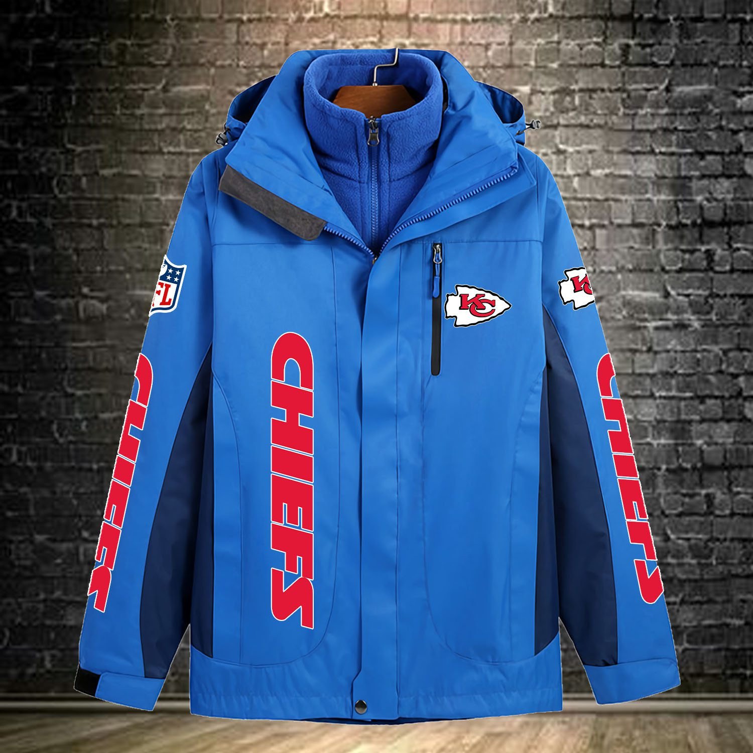 Kansas City Chiefs NFL Personalized Windbreaker Jacket For Fan