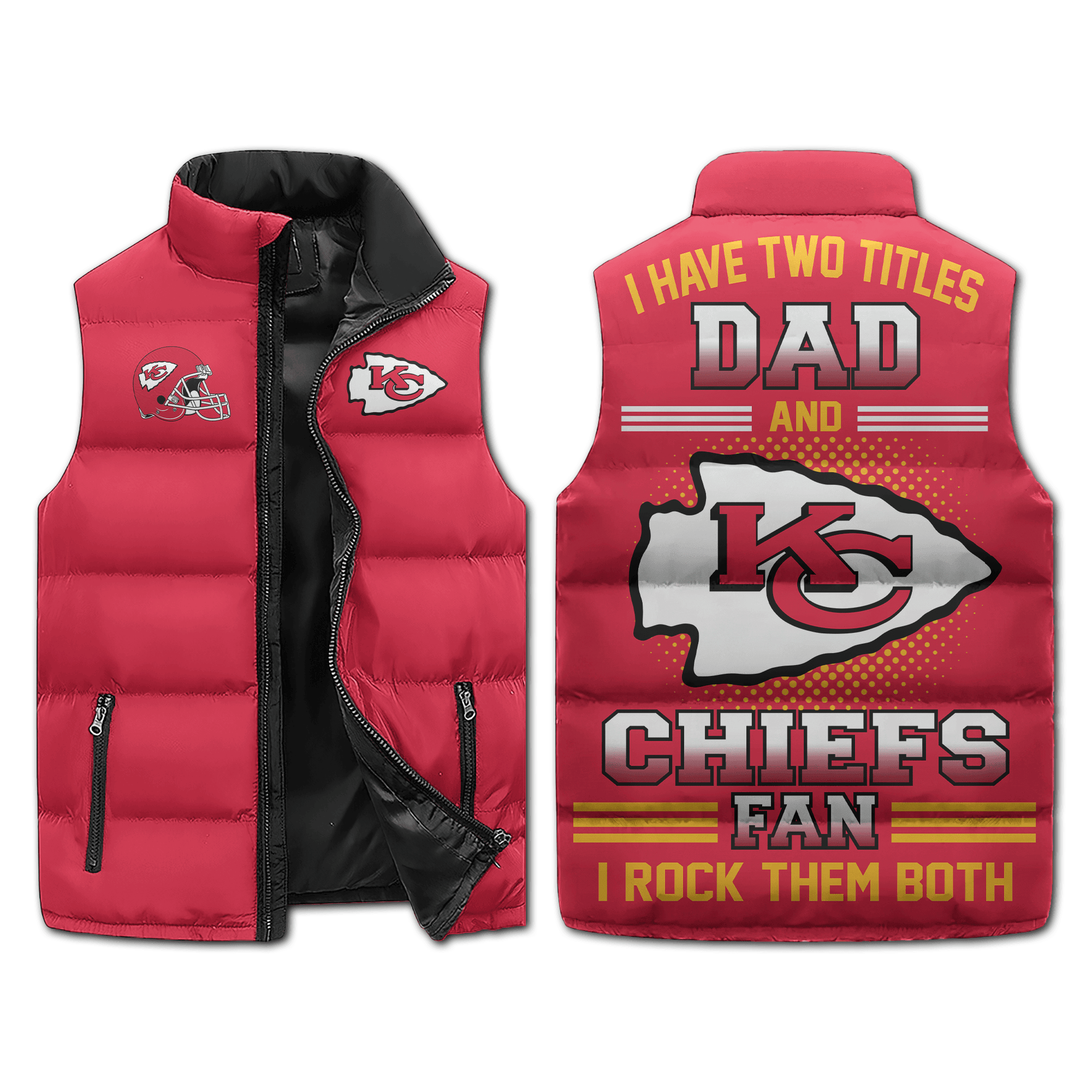 Kansas City Chiefs NFL Sleeveless Puffer Jacket