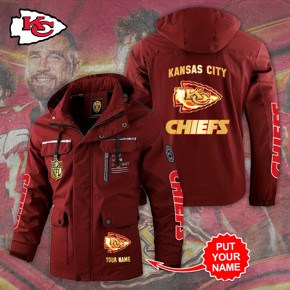  Kansas City Chiefs NFL Style Parka Jacket