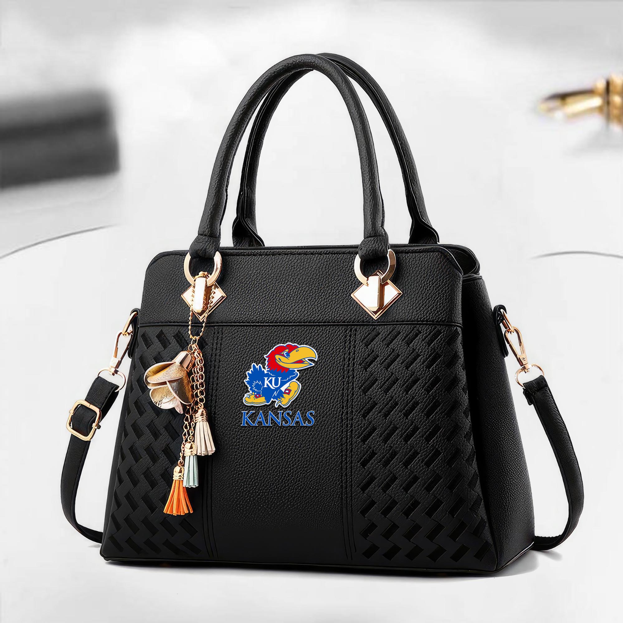 Kansas Jayhawks Deluxe Handbag For Women 2025 Versions, Sport Deluxe Handbag, Mothers Day Gift