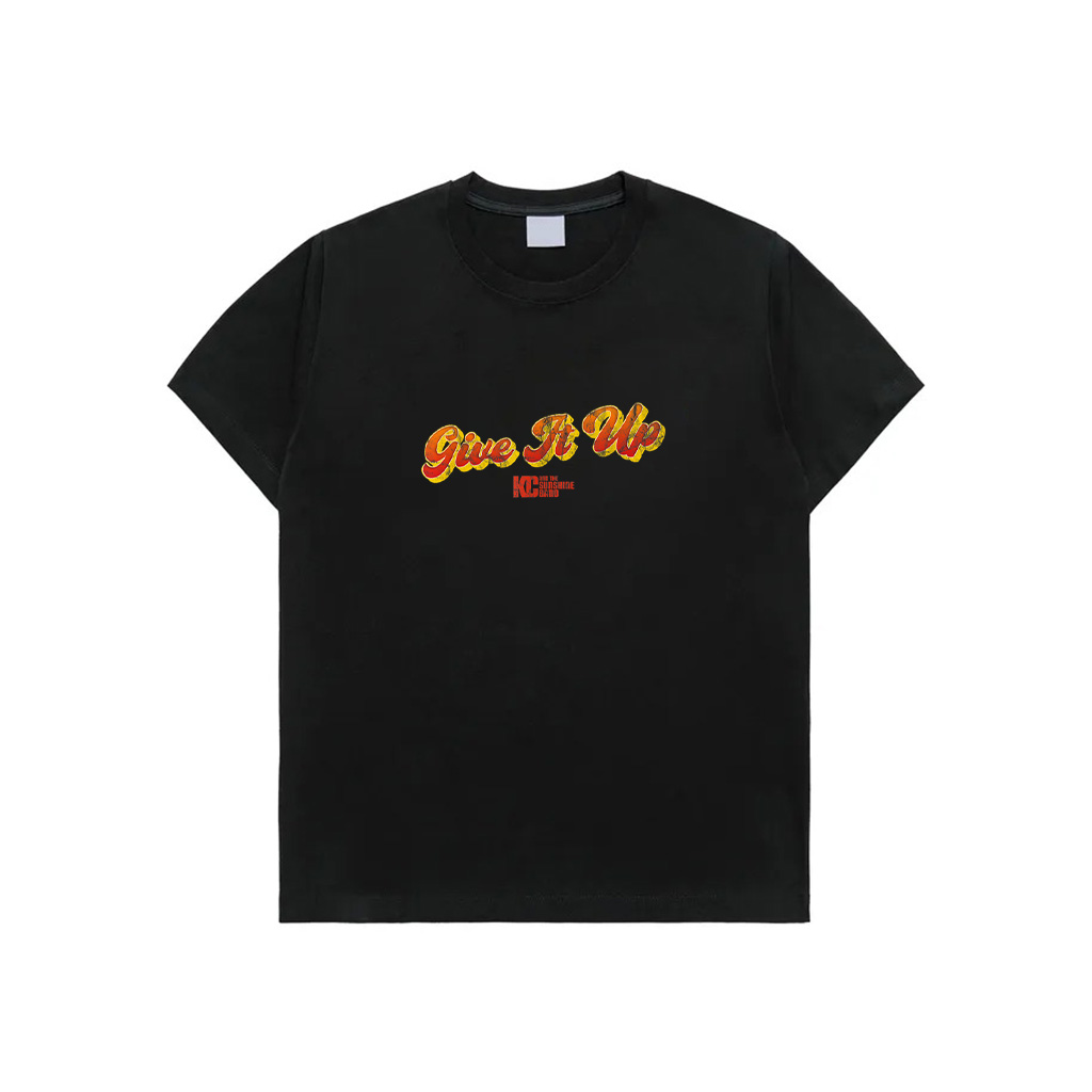 KC The Sunshine Band Unisex Kids Black Letter Print T-Shirt