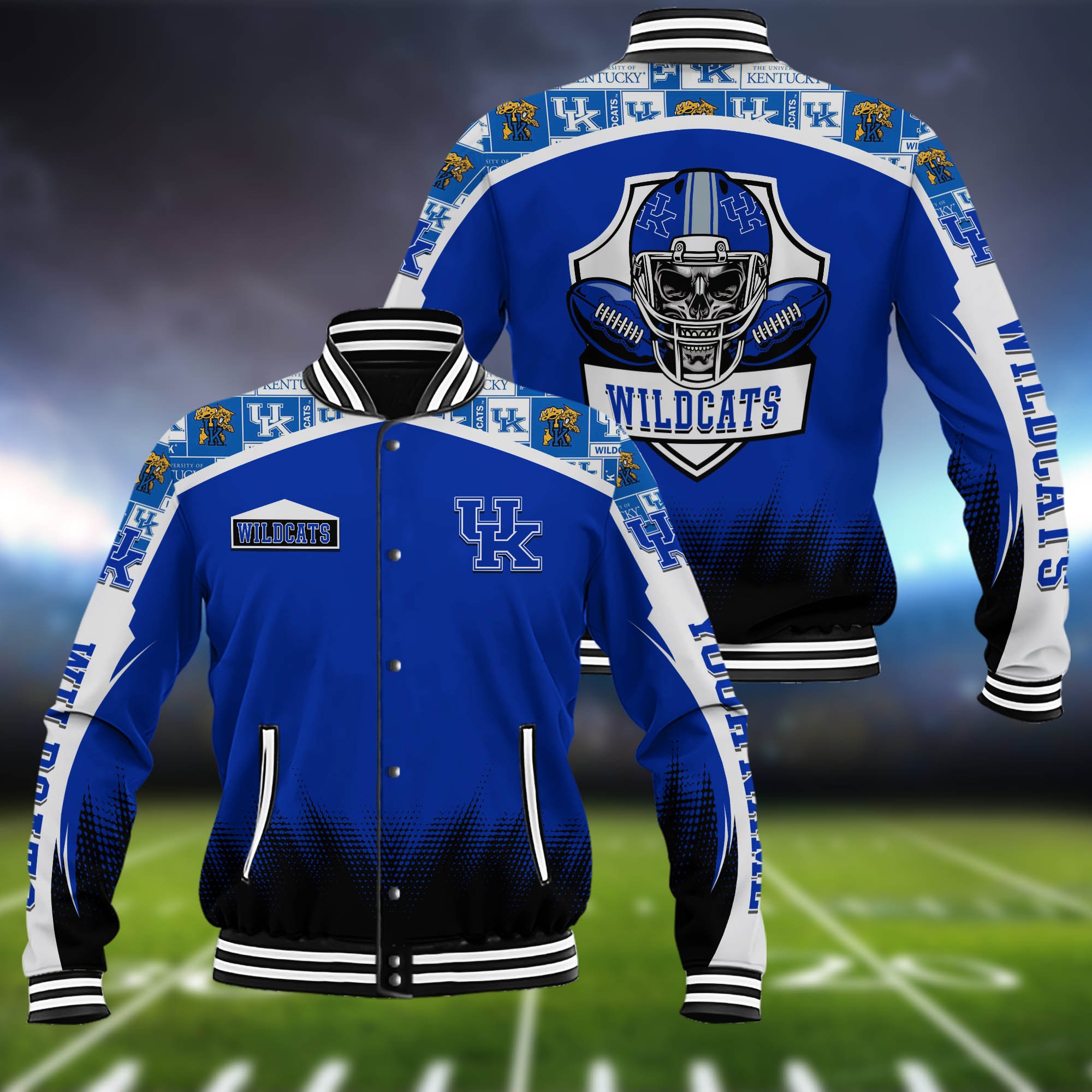 Kentucky Wildcats Baseball Jacket Custom Name, Sport Team Jacket, Sport Gifts 