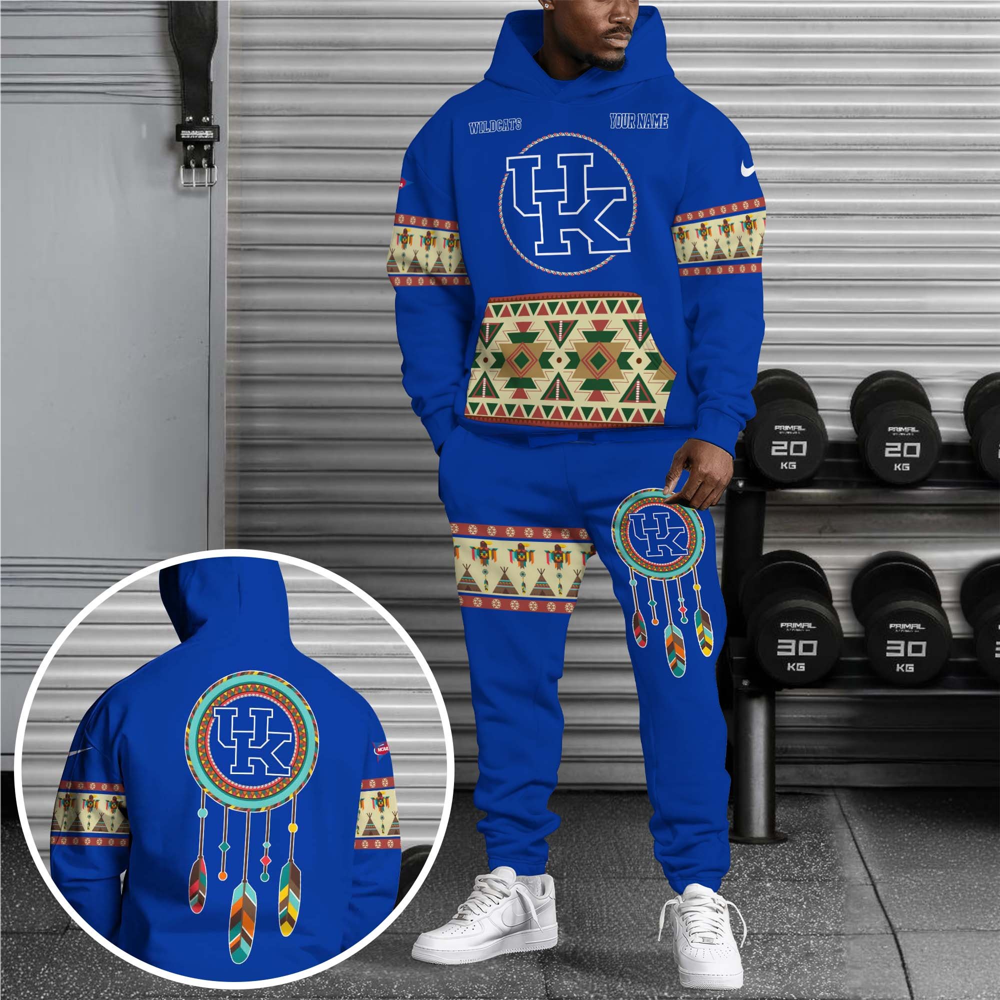 Kentucky Wildcats Hoodie Sweatpants Set Custom Your Name, Sport Hoodie Sweatpants Set, Sport Gifts For Fan