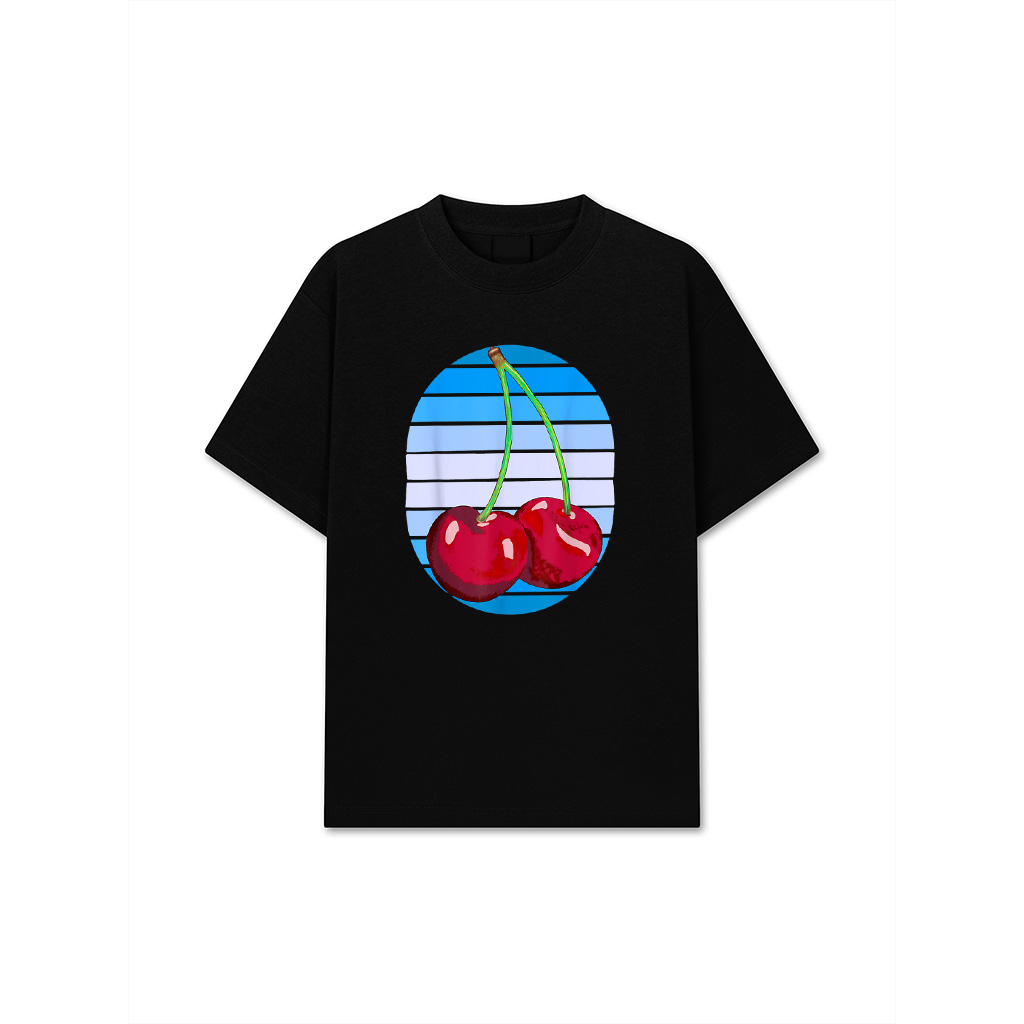 Kirschen 80S 90S Cherry Vintage Fruit Fruits T-Shirt